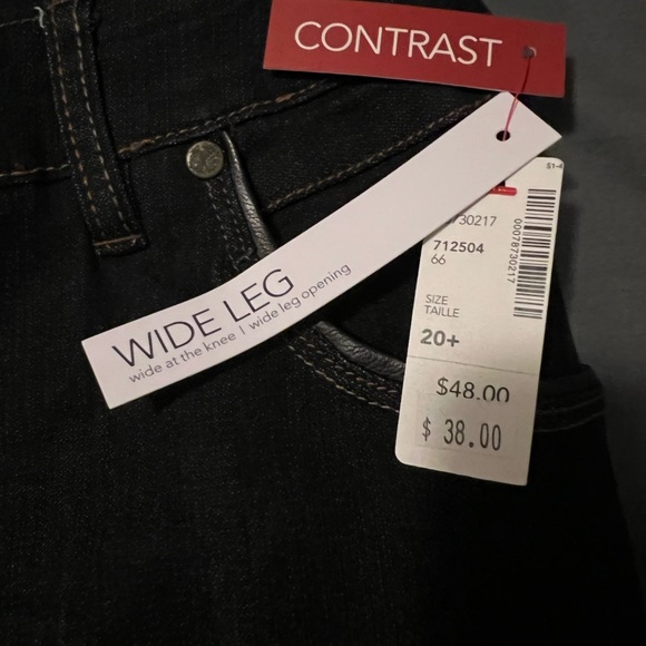 Wide leg dark denim jeans - Picture 3 of 3